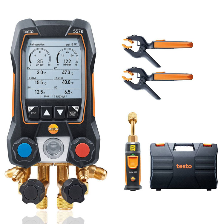 德图testo 557s 智能数显冷媒表真空套装