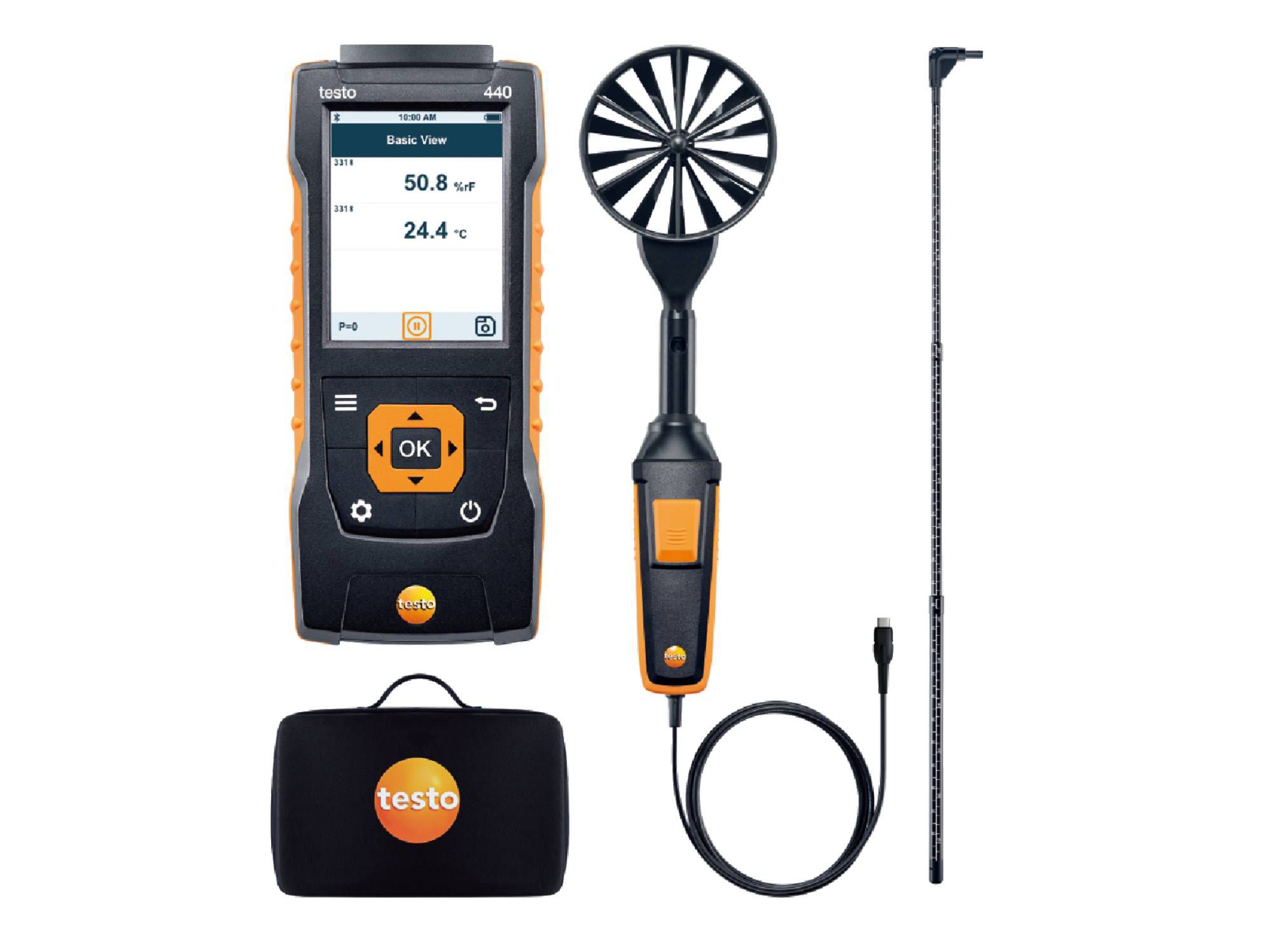 testo440”延展“100mm叶轮风速测量套装